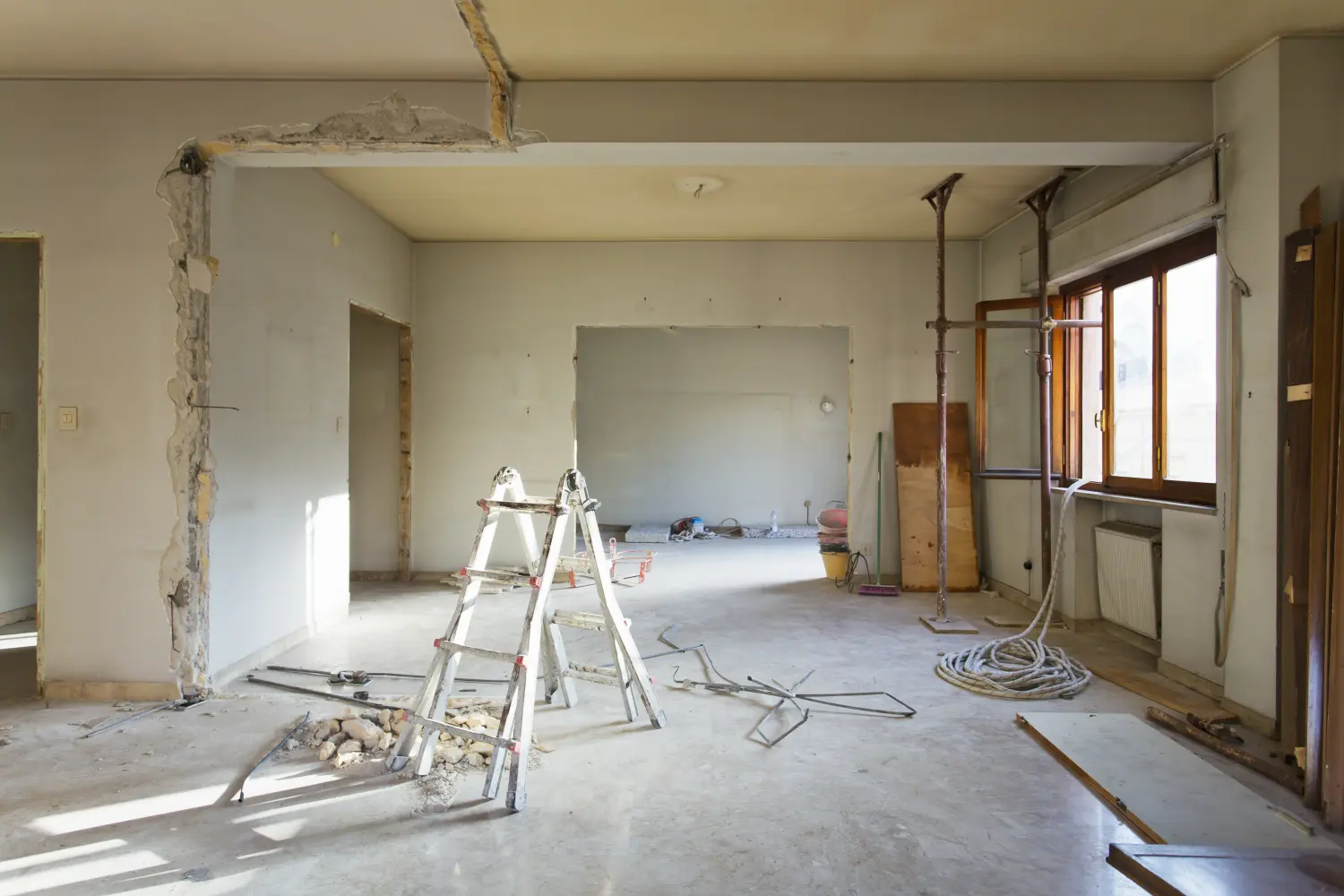 Wohnung nicht renoviert, Zimmer vor der Renovierung